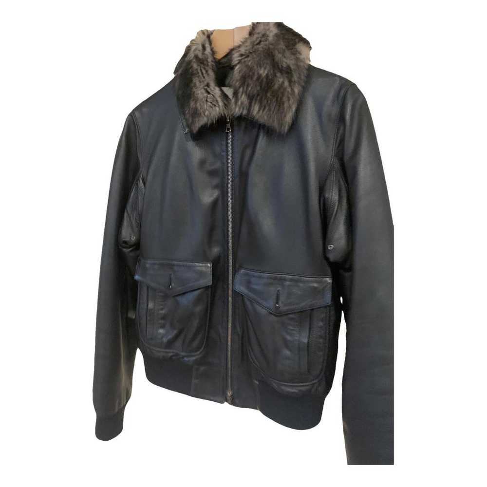 Mac Douglas Leather biker jacket - image 1