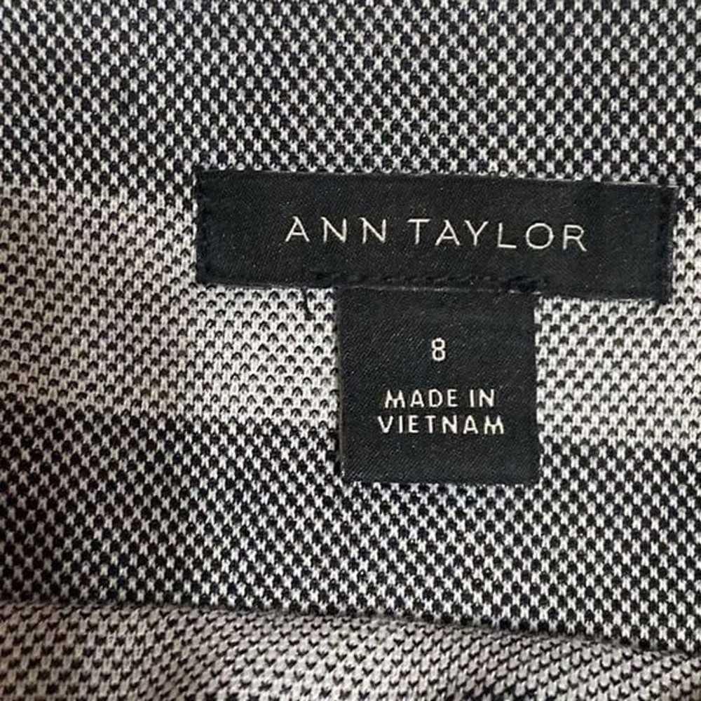 Ann Taylor Black White Gingham Checkered Plaid Of… - image 4