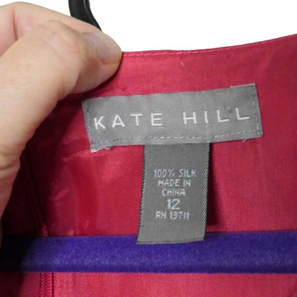 Kate Hill Women's A Line Dress Sz 12 Sleeveless P… - image 5
