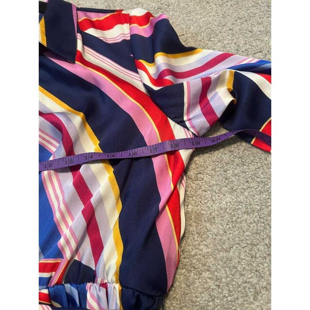 JULIA JORDAN Women’s Striped Multicolor Midi Wrap… - image 10