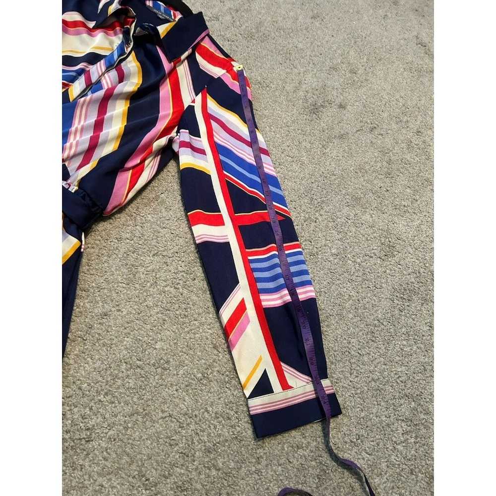 JULIA JORDAN Women’s Striped Multicolor Midi Wrap… - image 9