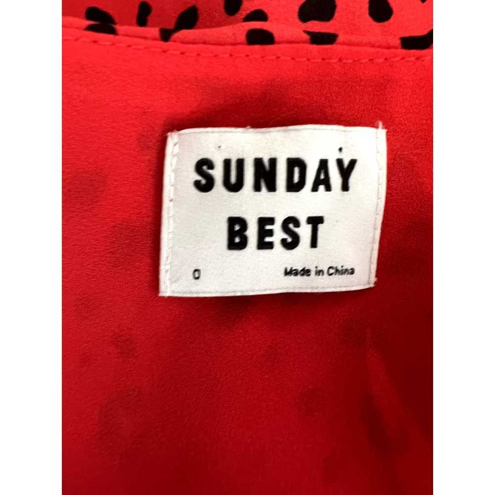 Sunday Best Aritzia savoy red leopard dress 0 - image 4