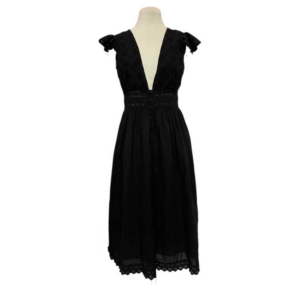 ONLY Boho Fit & Flare Black Dress Size 36/S - image 2