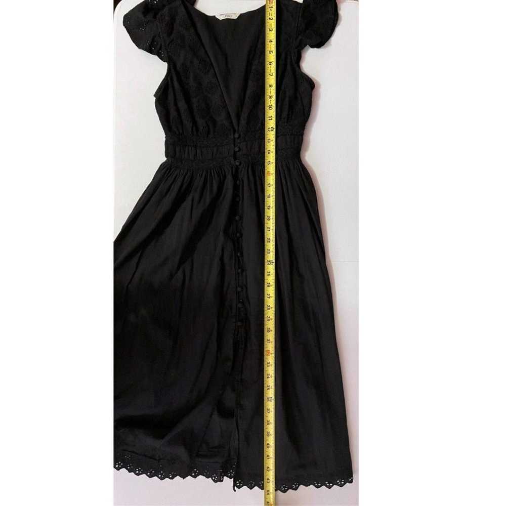 ONLY Boho Fit & Flare Black Dress Size 36/S - image 3