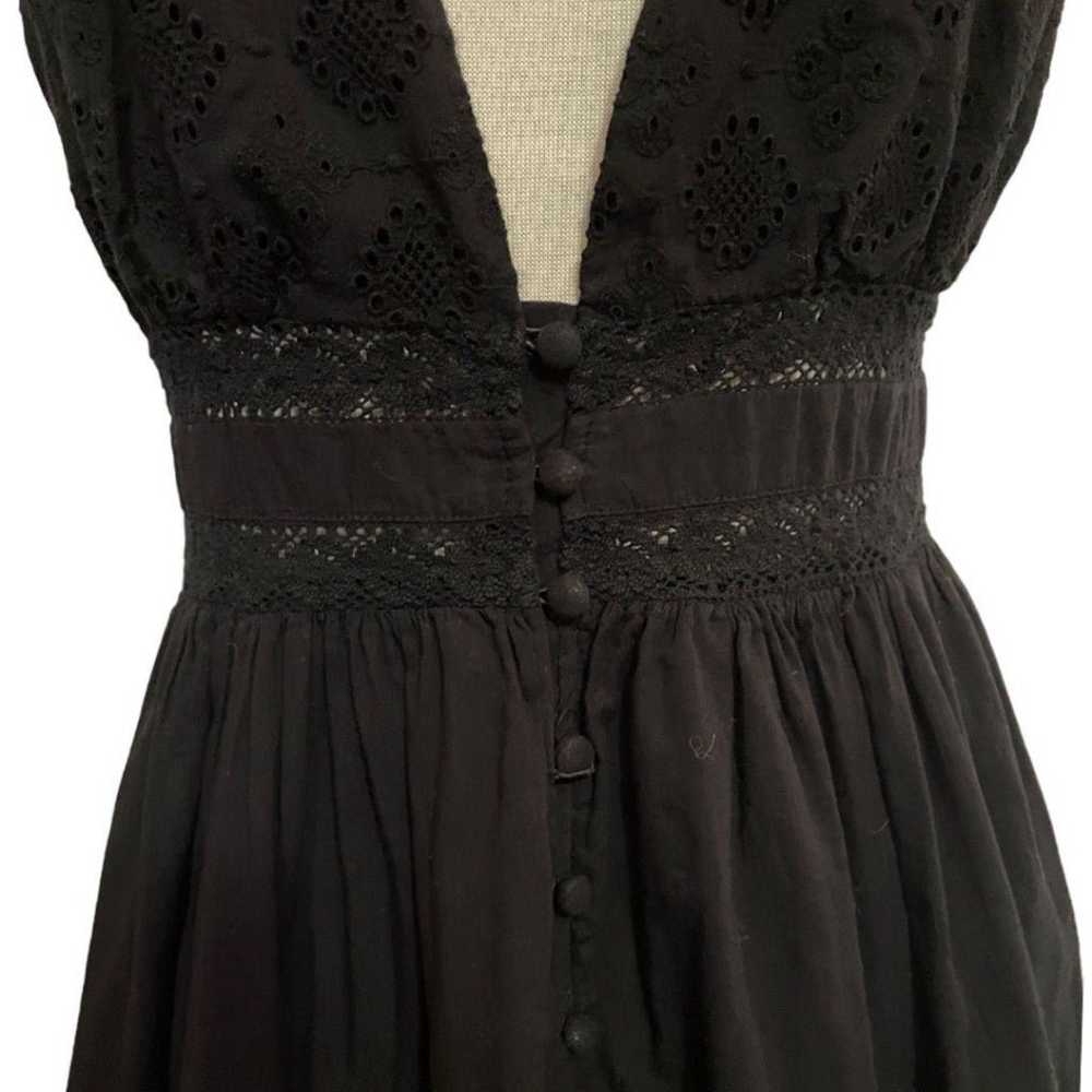 ONLY Boho Fit & Flare Black Dress Size 36/S - image 4