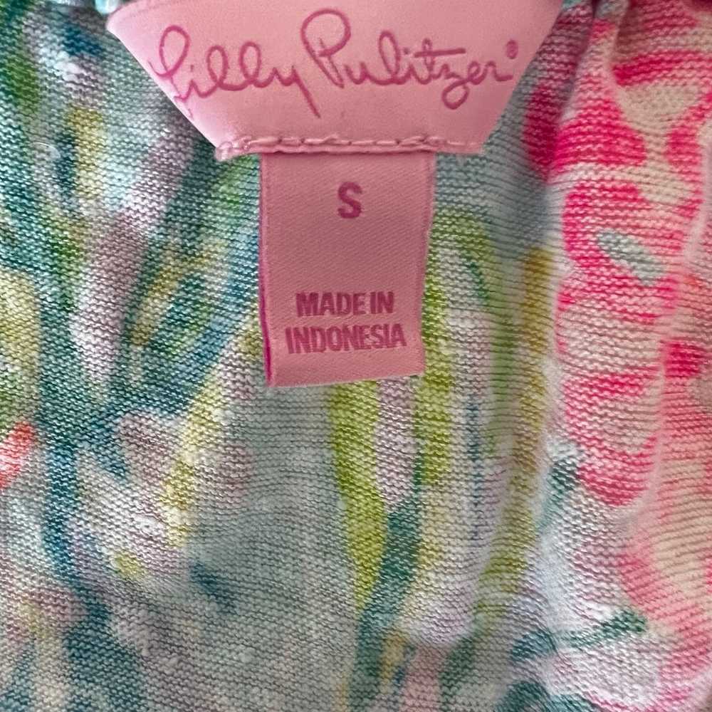 Lilly Pulitzer Getaway Cover Up Dress Fan Sea Pri… - image 3