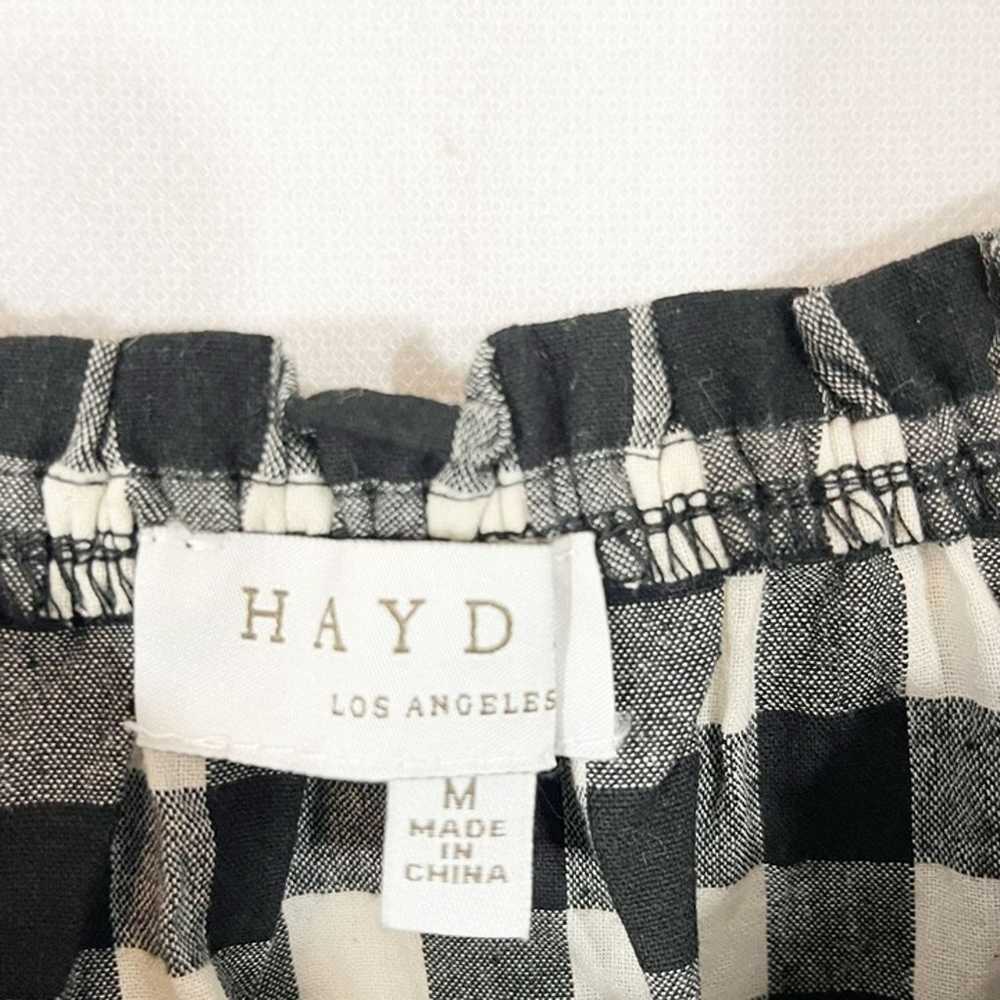 Hayden Gingham Smocked Bodice Puff Sleeve Midi Dr… - image 4