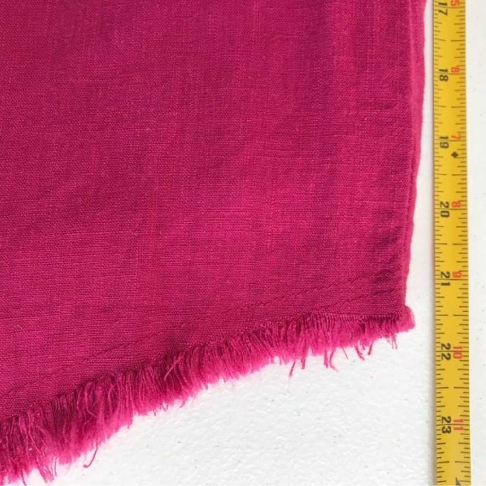 Hayden Sleeveless Pink Linen Blend Tie Wrap Waist… - image 6