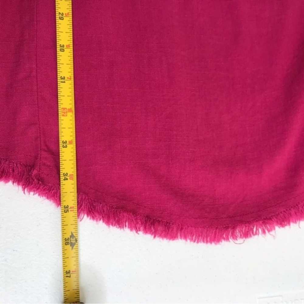 Hayden Sleeveless Pink Linen Blend Tie Wrap Waist… - image 7