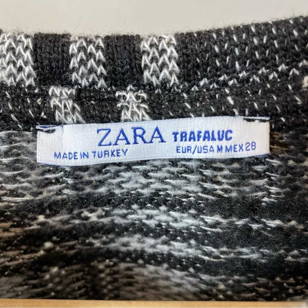 Zara Trafaluc Size M Jacquard Check Shift Mini Dr… - image 5