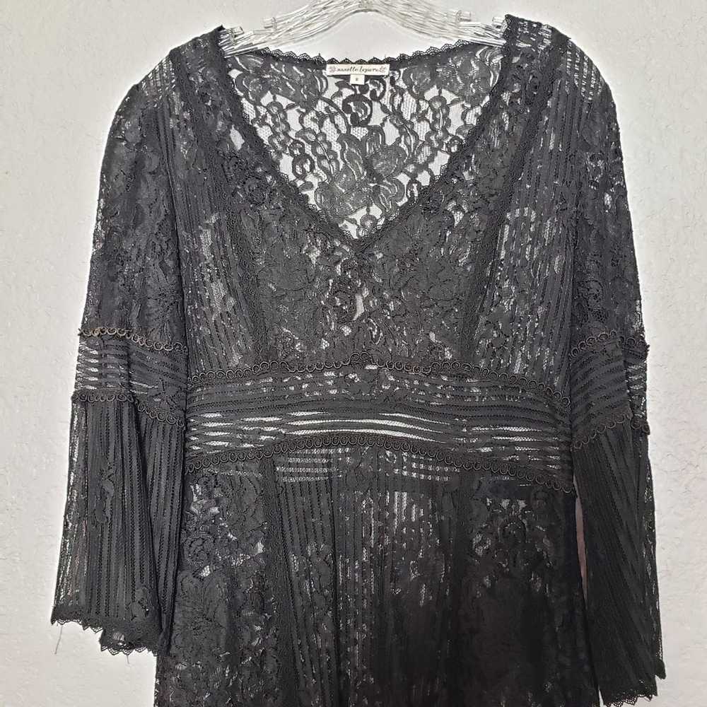 Vintage Nanette Lepore Lace Dress - 8 - image 3