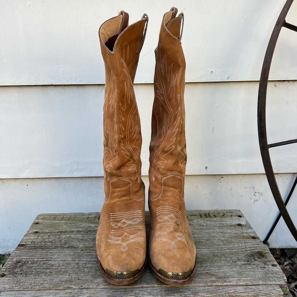 Vintage Vintage 80s Zodiac Tall Sueded Cowgirl We… - image 2