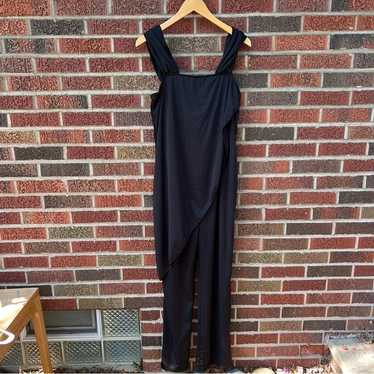 Black Sleeveless Asymmetrical Jumpsuit - image 1
