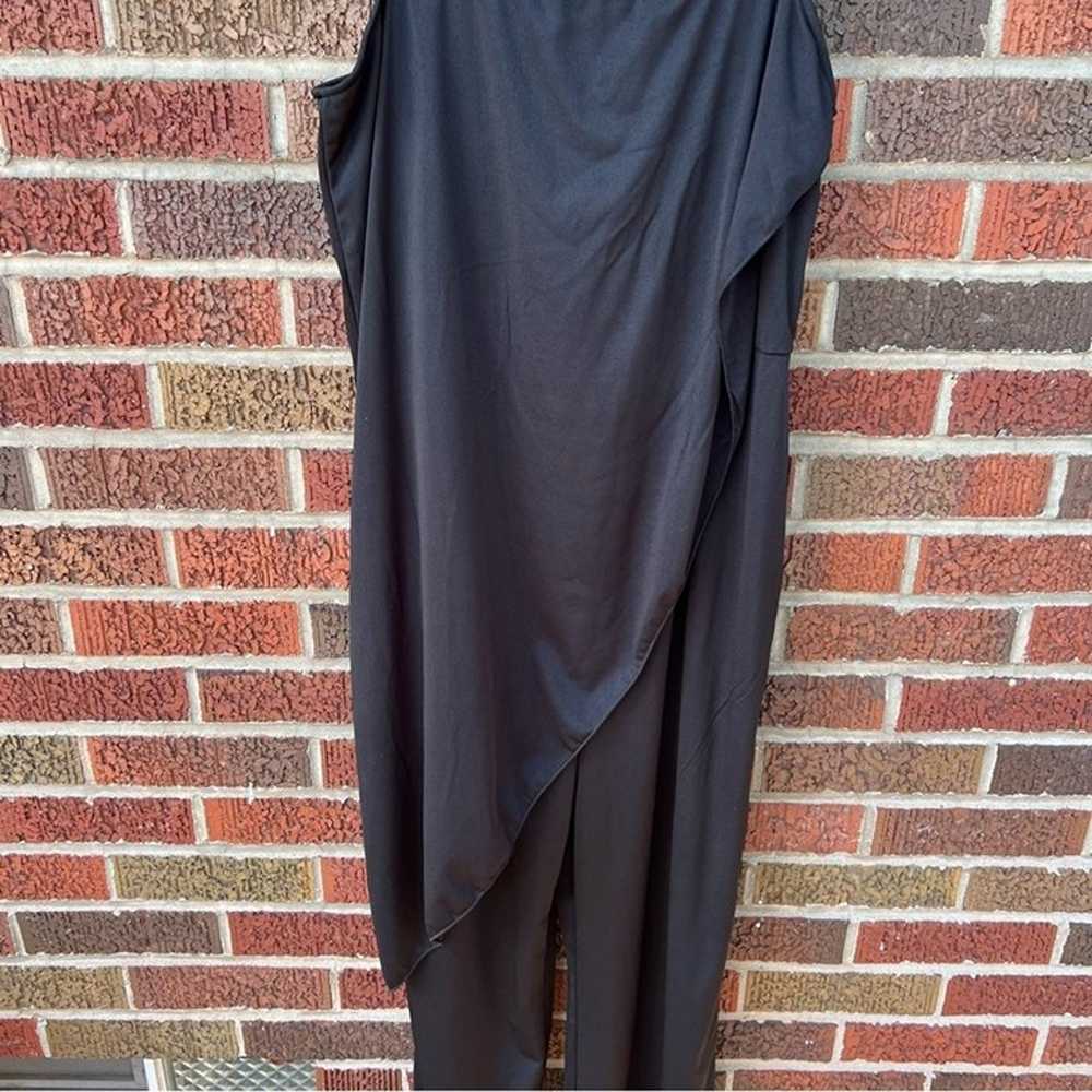 Black Sleeveless Asymmetrical Jumpsuit - image 2