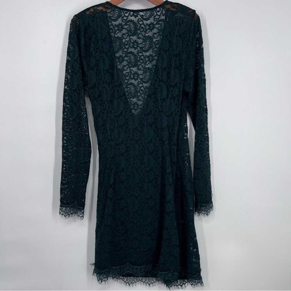 Free People Pearl Lace Ling Sleeve Mini Dress in … - image 8