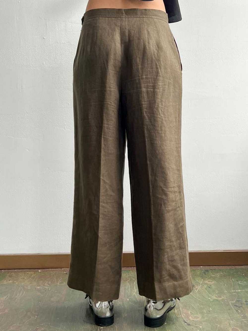 Vintage Linen Trousers - Nutmeg - image 3