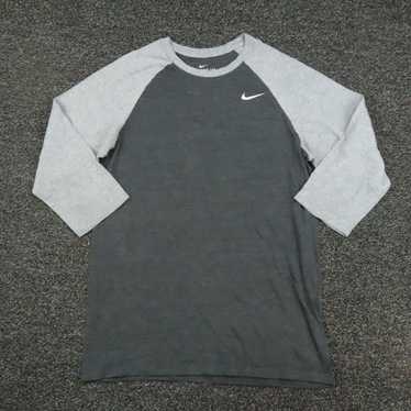 Nike Nike Shirt Adult Small Gray Breathable Gym 3… - image 1