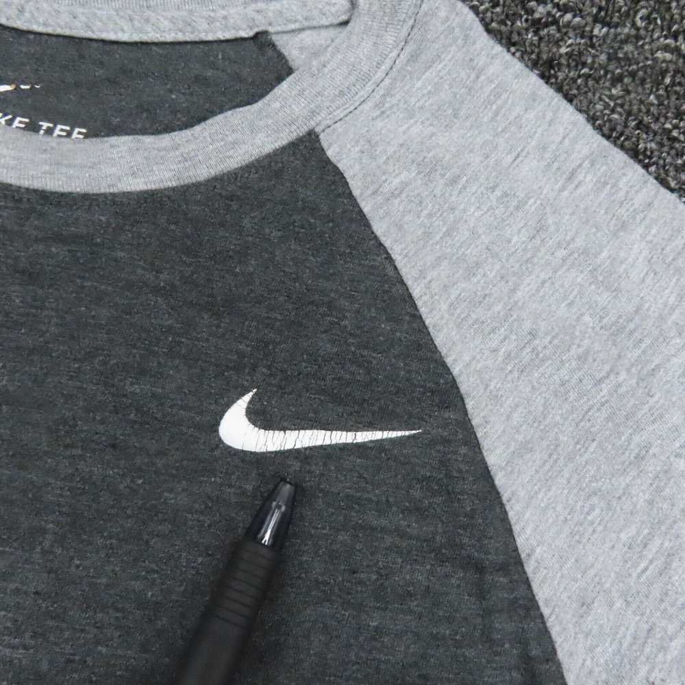 Nike Nike Shirt Adult Small Gray Breathable Gym 3… - image 2