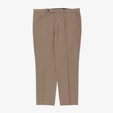 Anglo Italian Flat Front Cotton Trouser - image 1