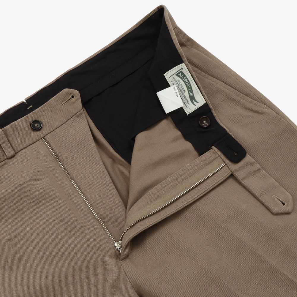 Anglo Italian Flat Front Cotton Trouser - image 3