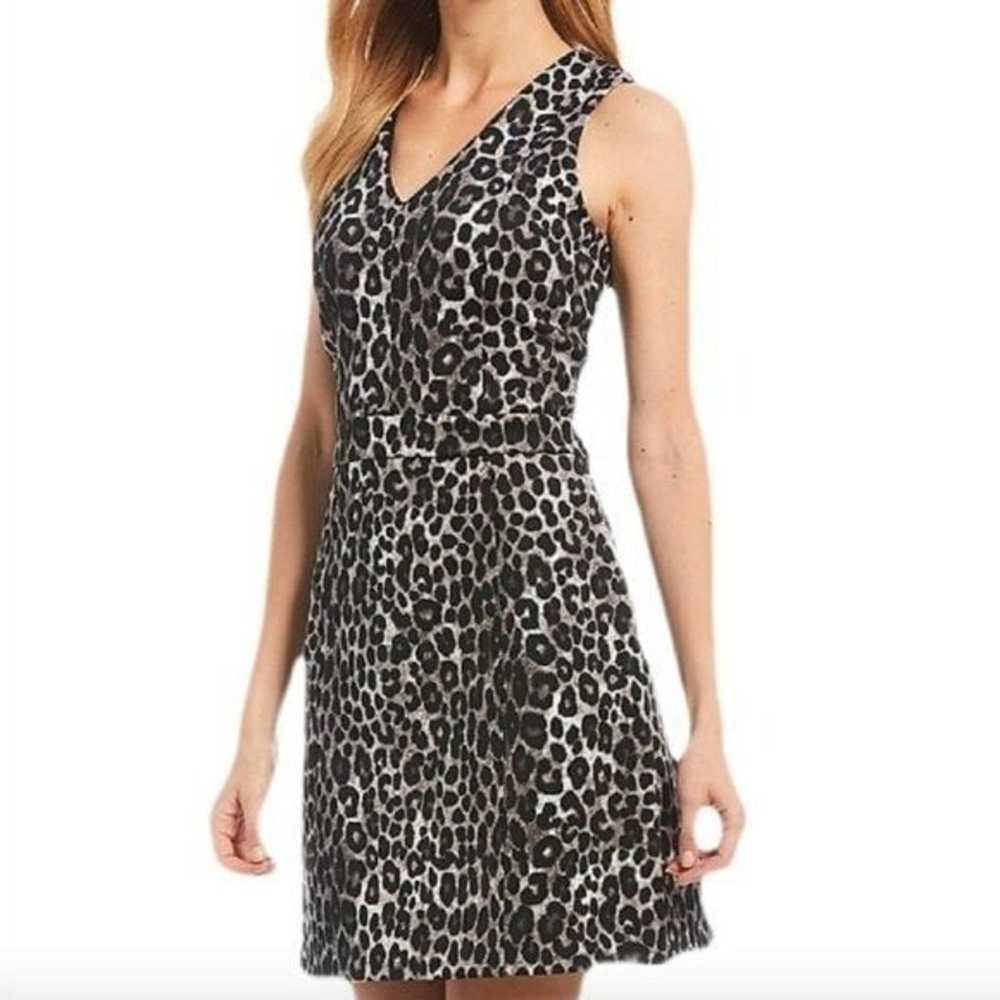 MICHAEL MICHAEL KORS Leopard Print Scuba Dress Gr… - image 1