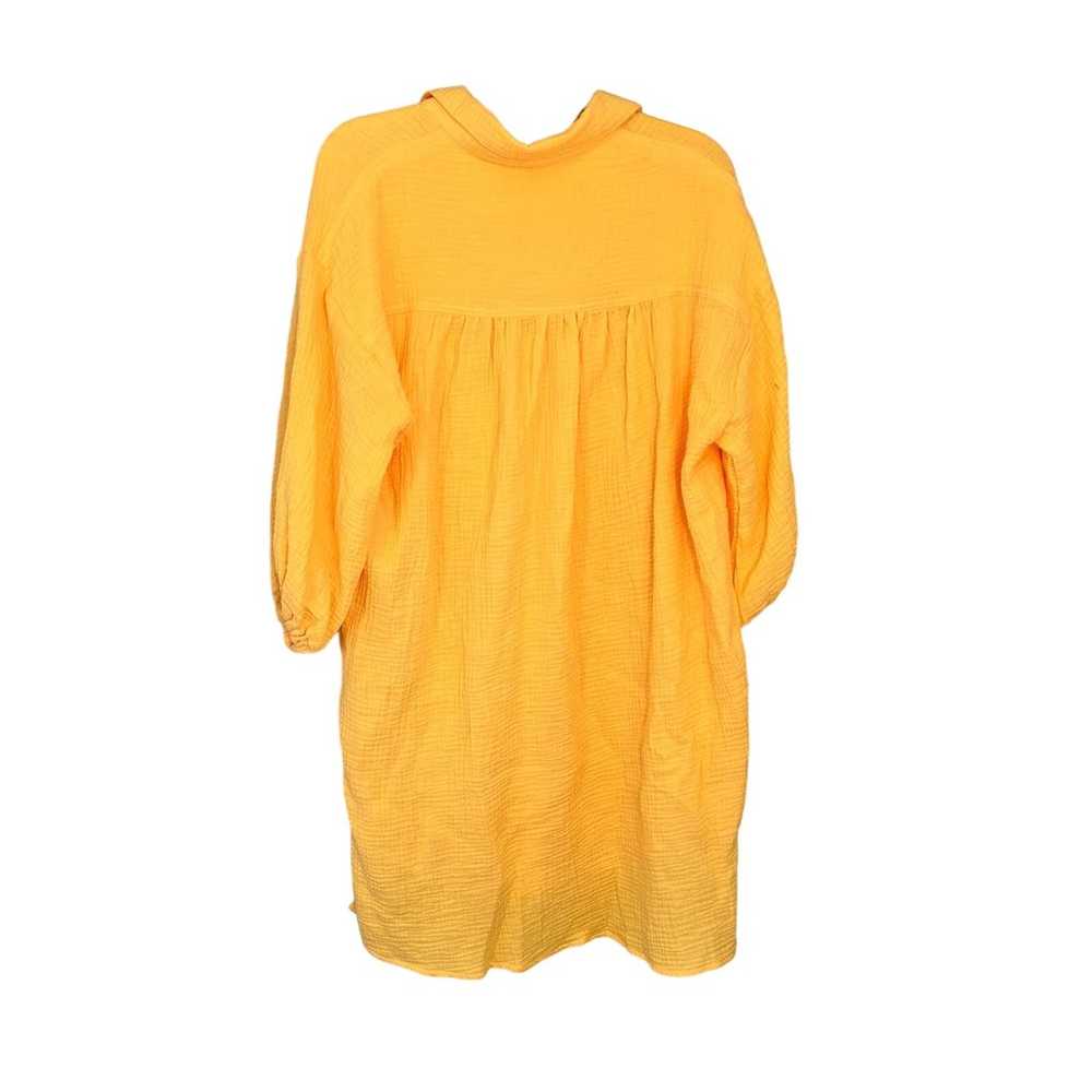 Young Fabulous Broke YFB Shirt Dress Orange Overs… - image 2
