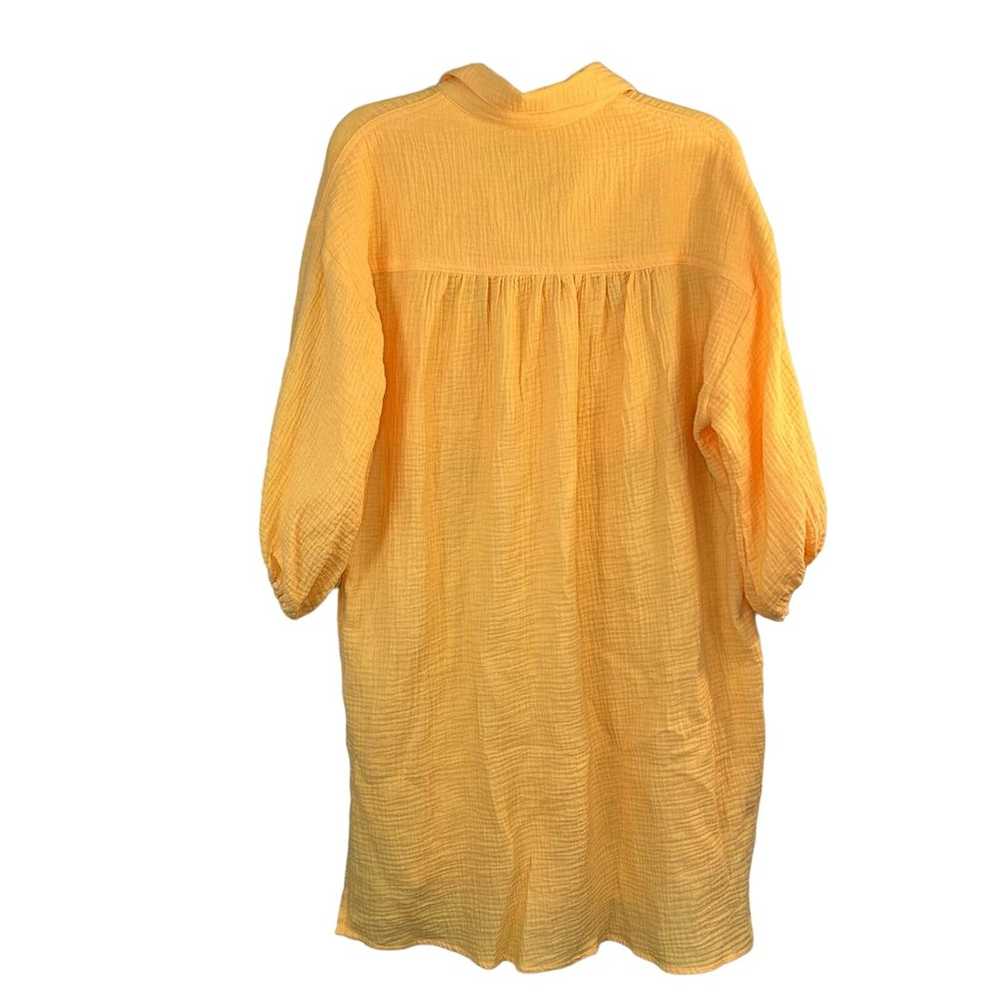 Young Fabulous Broke YFB Shirt Dress Orange Overs… - image 5