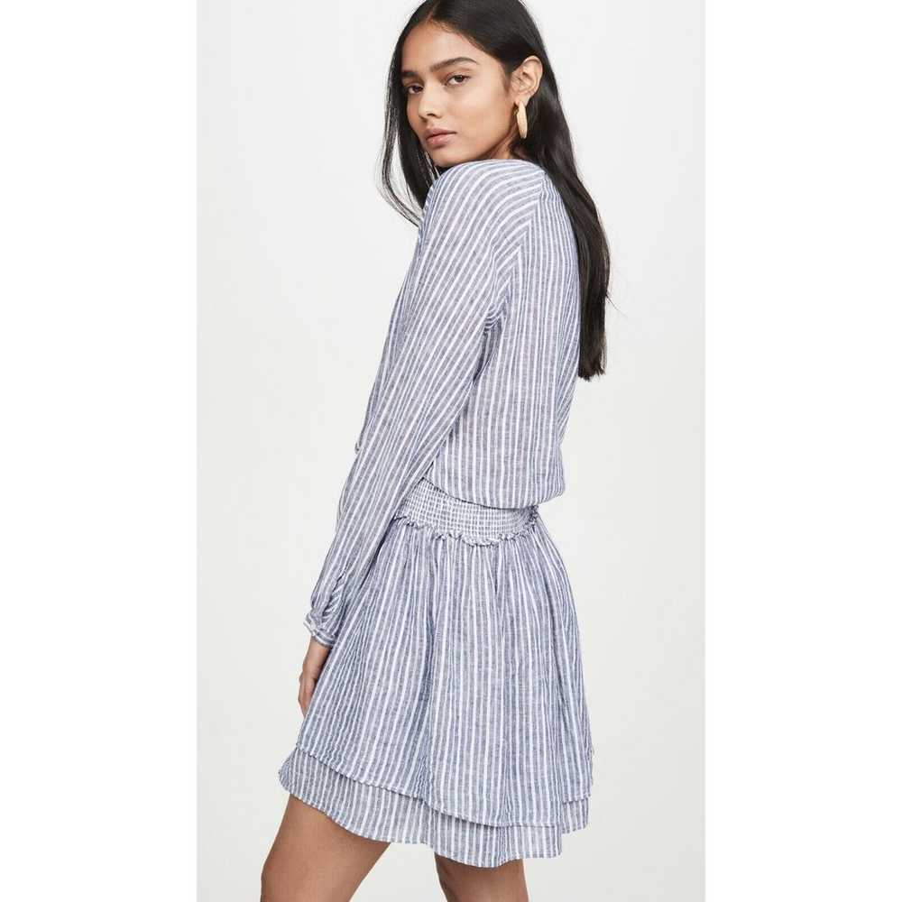 RAILS Jasmine Mini Dress Linen Blend Long Sleeve … - image 2
