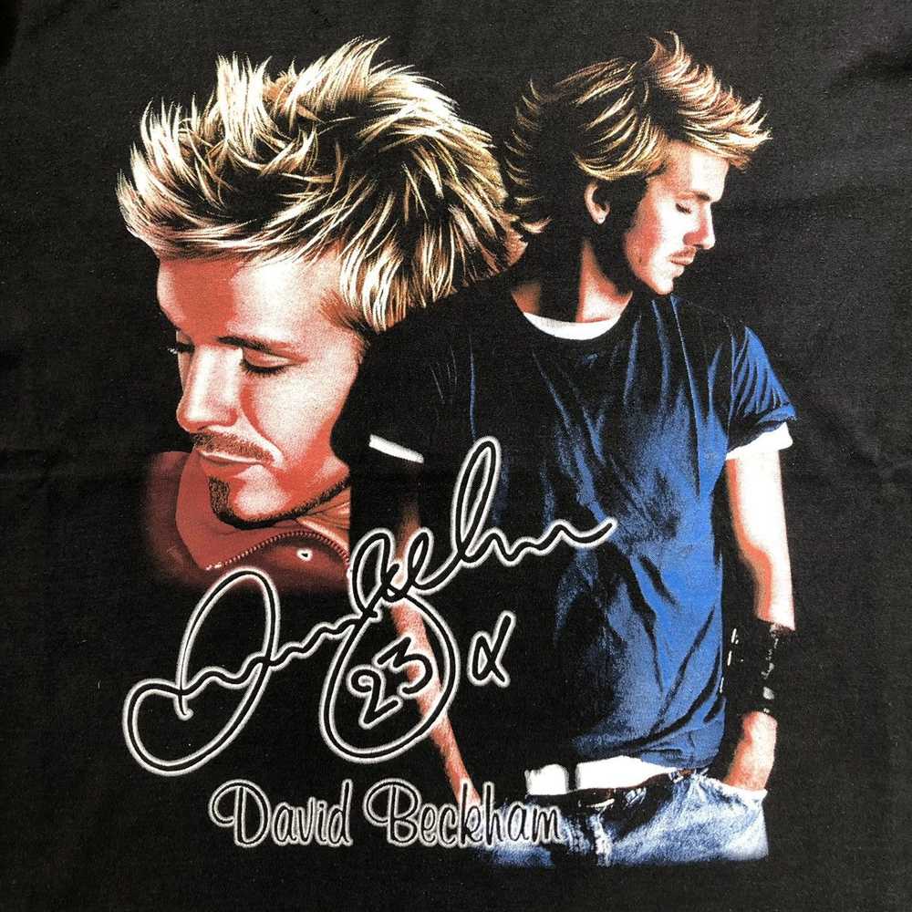 David Beckham × Rock T Shirt Vintage David Beckha… - image 2