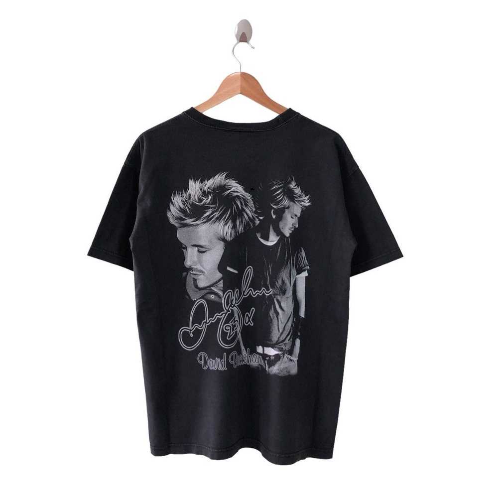 David Beckham × Rock T Shirt Vintage David Beckha… - image 4