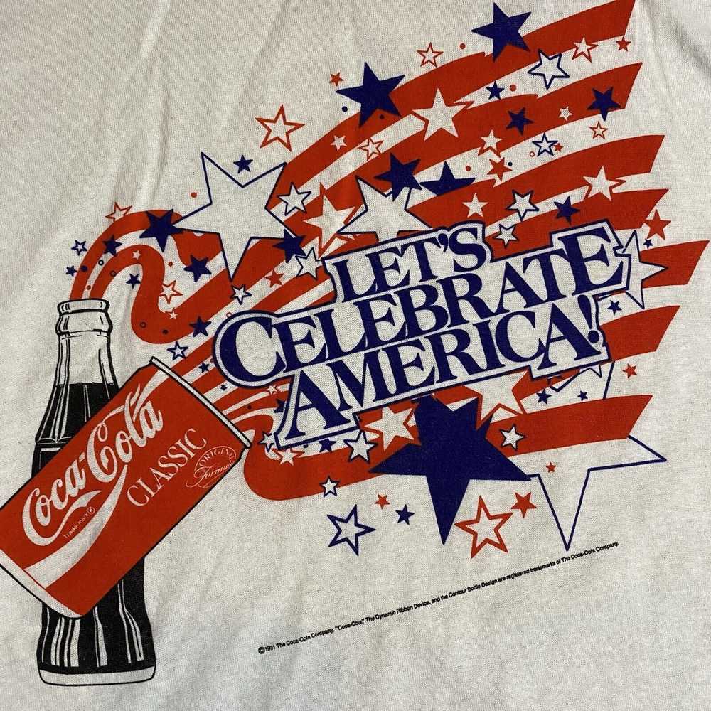 Coca Cola VTG Coke “Let’s Celebrate America” Sing… - image 3
