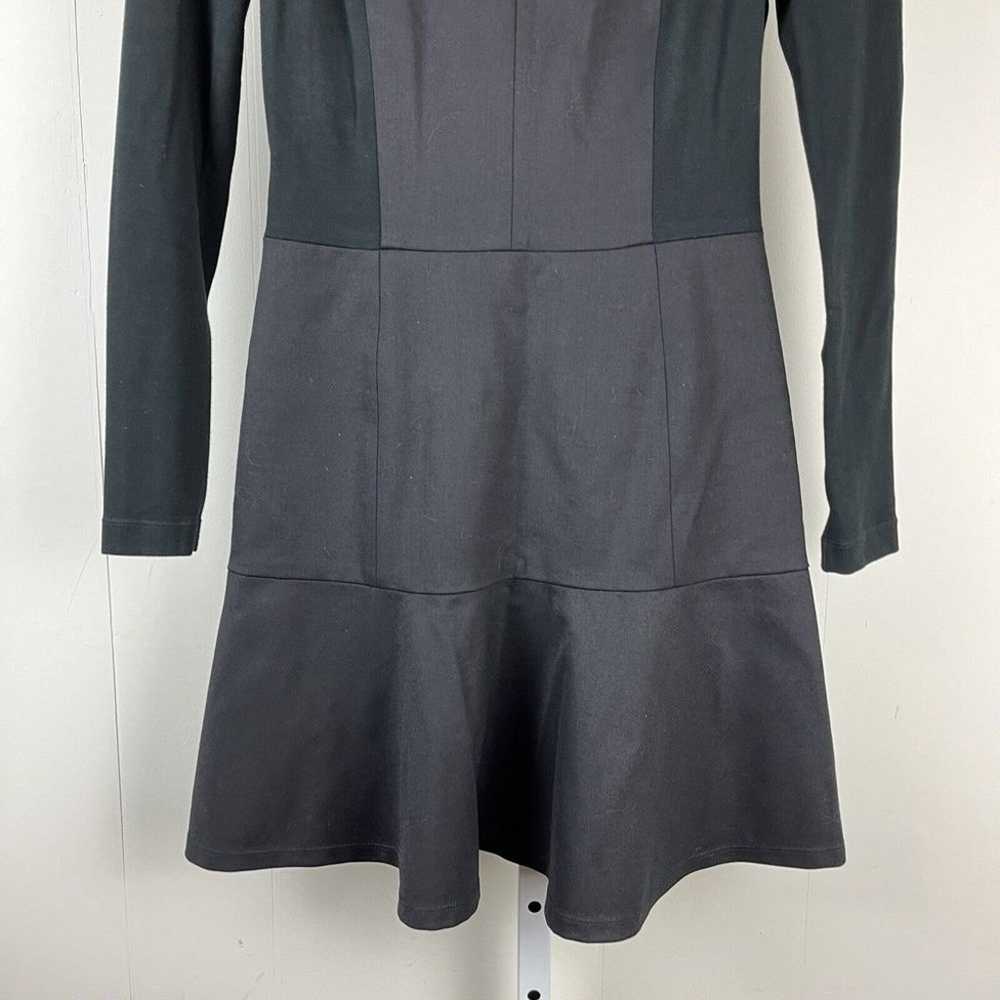Theory Black Dress Wool Blend Long Sleeve Fit & F… - image 3