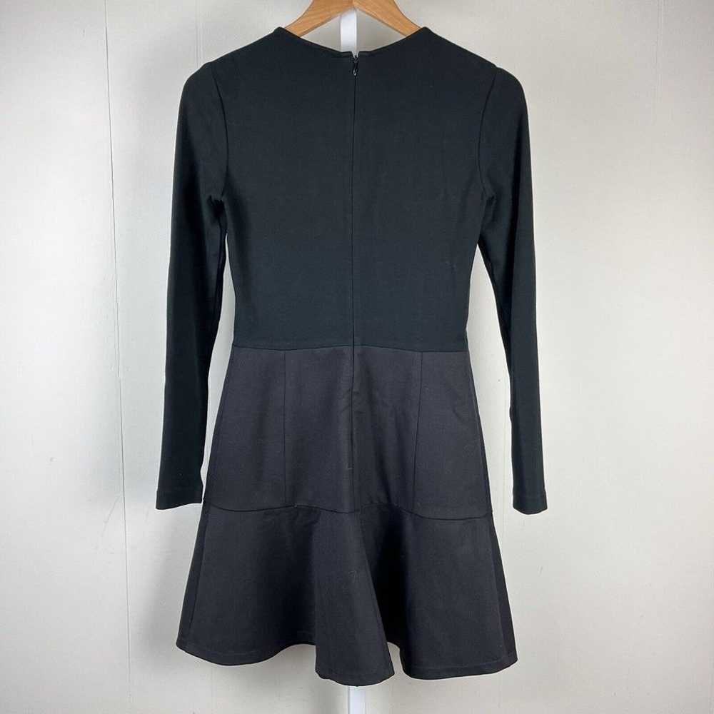 Theory Black Dress Wool Blend Long Sleeve Fit & F… - image 4