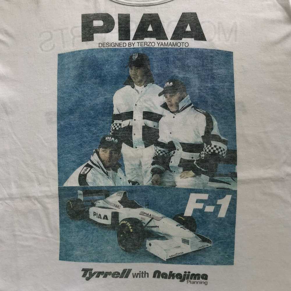 Racing × Sportswear Vintage Piaa F1 Tshirt - image 2