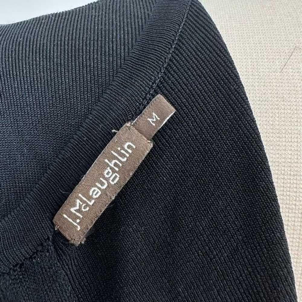 J. McLaughlin Knit Midi Dress Short Sleeve Size M… - image 11