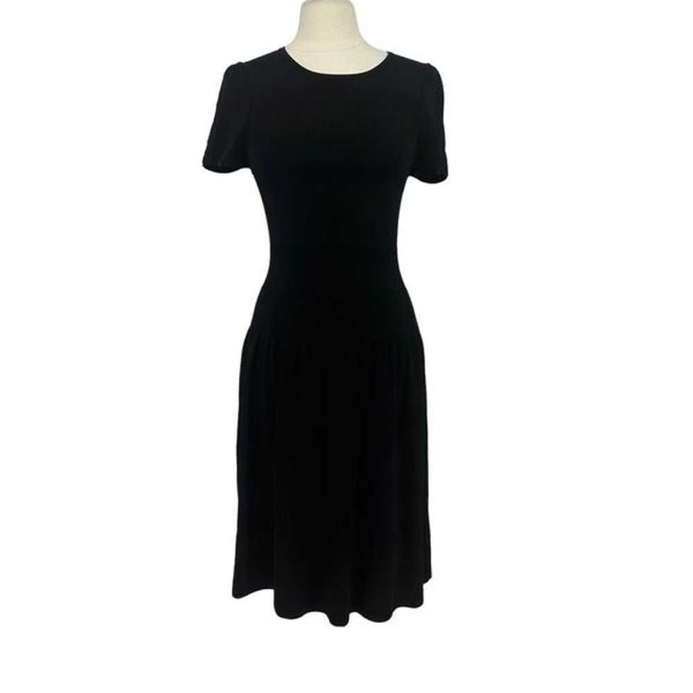 J. McLaughlin Knit Midi Dress Short Sleeve Size M… - image 1