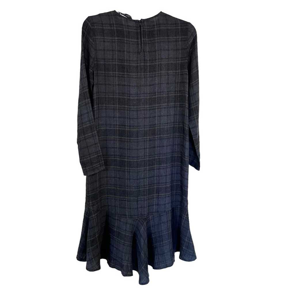 Zara Woman Plaid Checked Dress with Frilled Hem S… - image 4