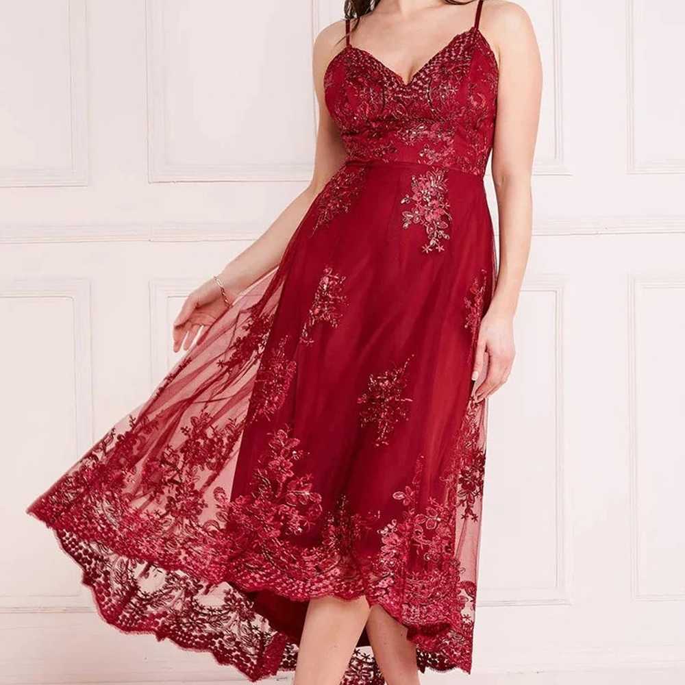 Hi Low Dress (Burgundy) mother of bride/groom, we… - image 1