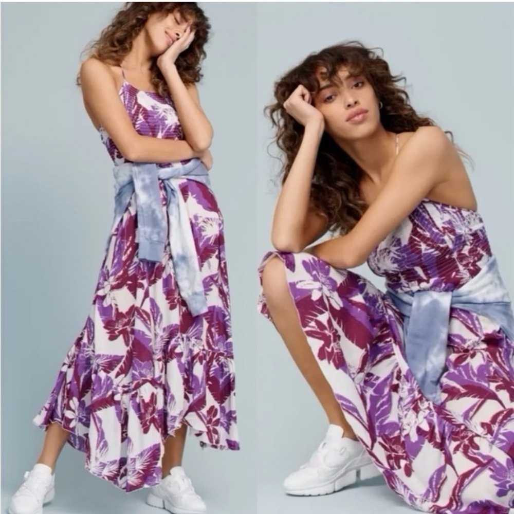 Free People Heat Wave Maxi Dress Purple Size XS - image 1