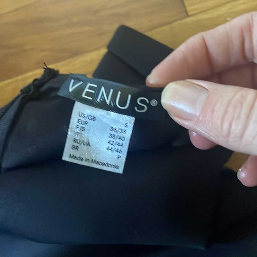 Venus Black cap sleeve dress- small - image 5