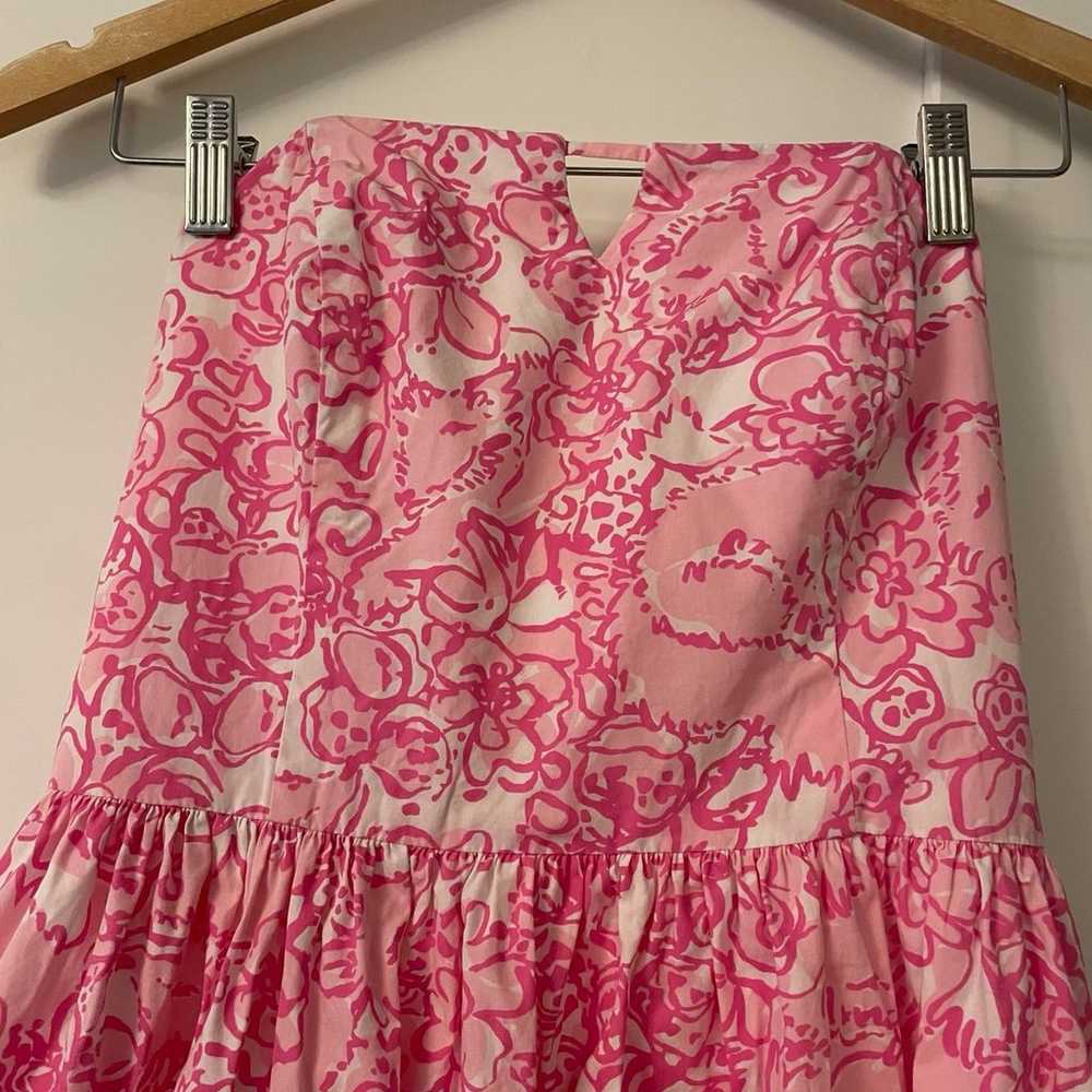 Lilly Pulitzer Pink Mini Dress Size 4 - image 2