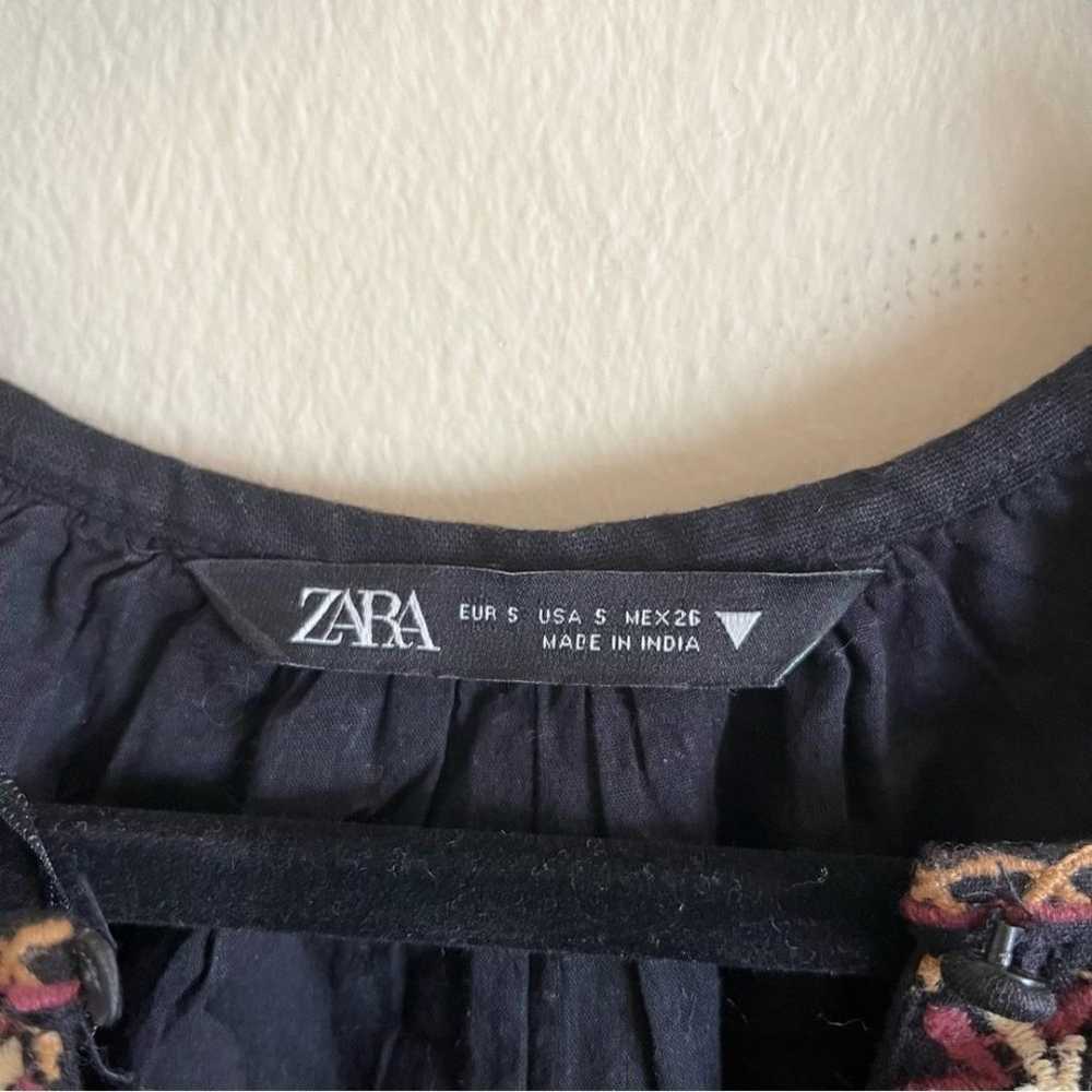 Zara Embroidered Boho Oversize Mini Dress - image 7