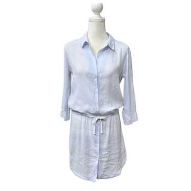 James Perse Shirt Dress Womens Medium Blue Stripe… - image 1