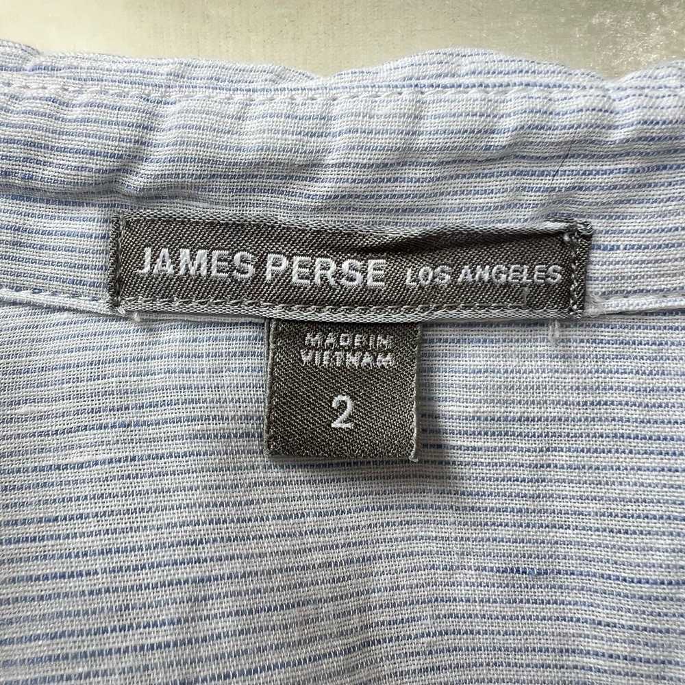 James Perse Shirt Dress Womens Medium Blue Stripe… - image 7