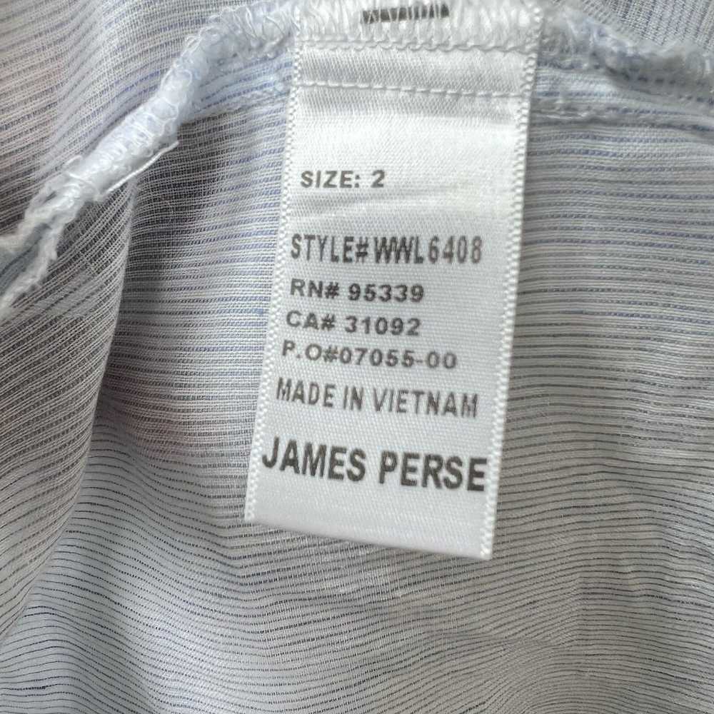 James Perse Shirt Dress Womens Medium Blue Stripe… - image 8