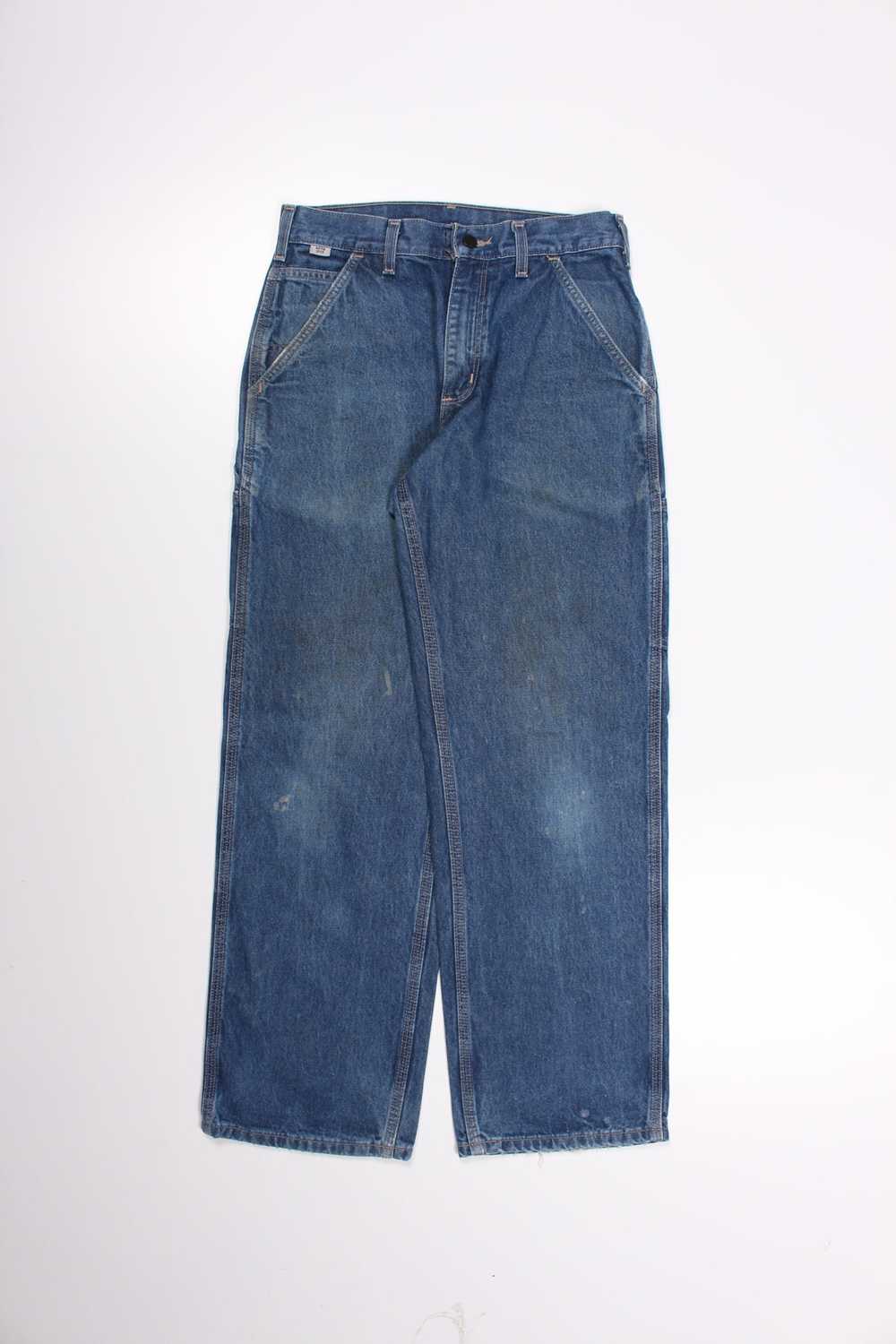 Men's Vintage Carhartt FR Carpenter Trousers W30 … - image 2