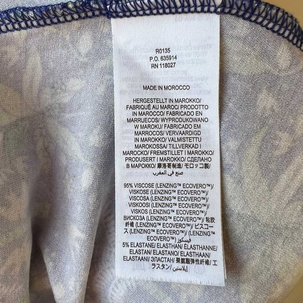 Boden Oriental Palm Print Pull On Maxi Skirt, Blu… - image 7