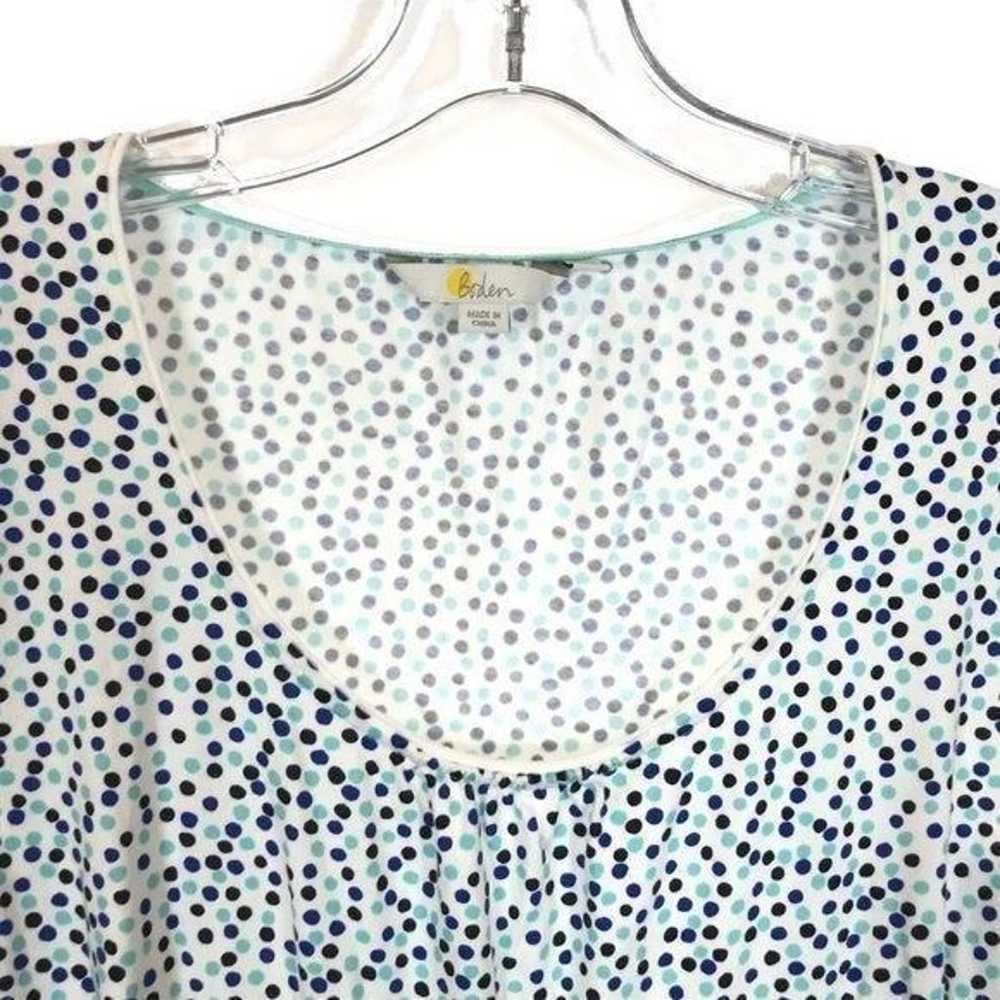 Womens Size 10 Boden Margot Blue Dot Print Jersey… - image 7