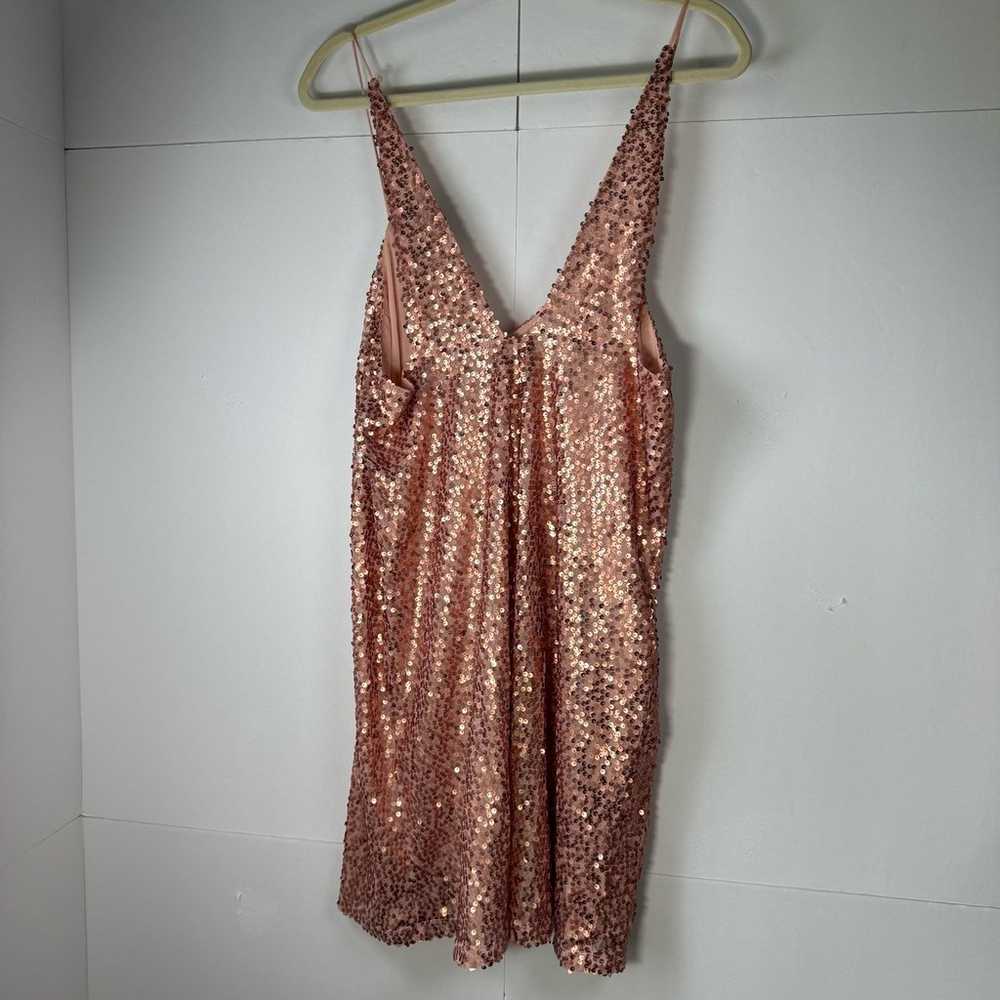 Lulu’s Medium Sequin Rose Gold Small Pink Racerba… - image 6