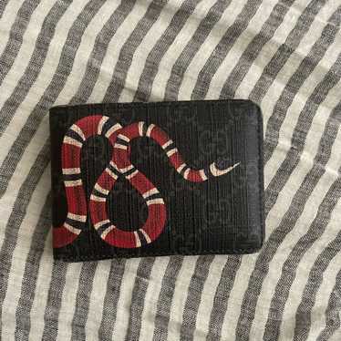 Gucci Auth Gucci King Snake GG Bifold Wallet